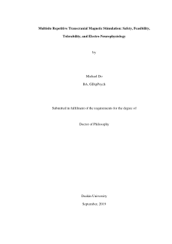 Multisite Repetitive Transcranial Magnetic Stimulation: Safety, Feasibility, Tolerability, and Electro-Neurophysiology