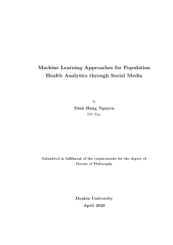 Item - Machine Learning Approaches for Population Health Analytics ...