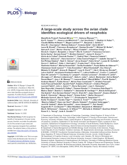 A Large-Scale Study across the Avian Clade Identifies Ecological Drivers of Neophobia