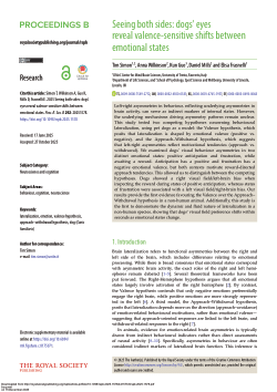 Seeing both sides: dogs’ eyes reveal valence-sensitive shifts between emotional states