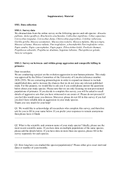 Origins of Violence: Evolutionary Decoupling Between Mild and Lethal Conspecific Aggression in Primates - Supplementary Material, datasets and R code