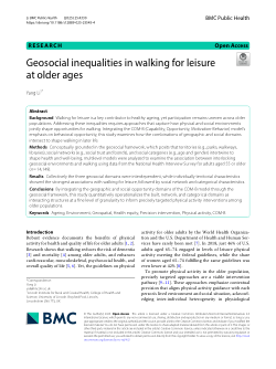 Geosocial inequalities in walking for leisure at older ages