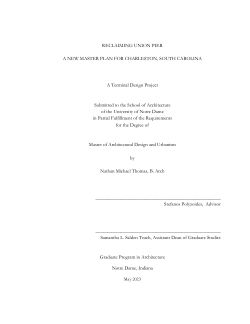 A NEW MASTER PLAN FOR CHARLESTON, SOUTH CAROLINA