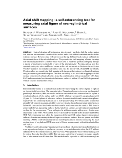 Axial shift mapping: a self-referencing test for measuring axial figure