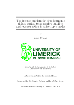 The inverse problem for time-harmonic diffuse optical tomography: stability and reconstruction in anisotropic media