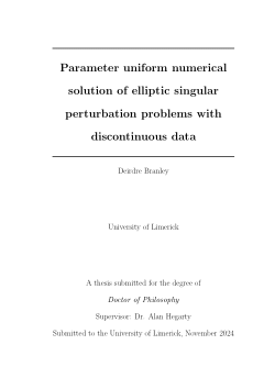 Parameter uniform numerical solution of elliptic singular perturbation problems with discontinuous data