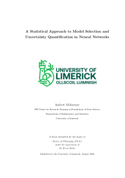 A statistical approach to model selection and uncertainty quantification in neural networks