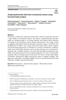 Analysing kinematic data from recreational runners using functional data analysis