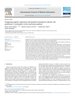 Comparing logistic regression and machine learning for obesity risk prediction: A systematic review and meta-analysis