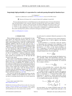 Surprisingly high probability of evaporation for a molecule passing through the Knudsen layer