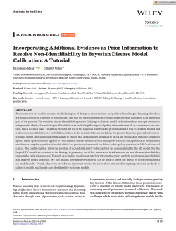 Incorporating additional evidence as prior information to resolve non-identifiability in Bayesian disease modelcalibration: a tutorial
