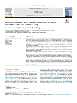 Midwifery students and preceptors shared experiences of practice assessment: A qualitative descriptive study