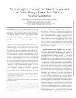 Methodological, practical, and ethical perspectives on music therapy research in pediatric neurorehabilitation