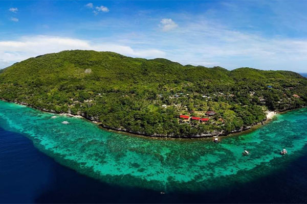 Sicht auf die Insel