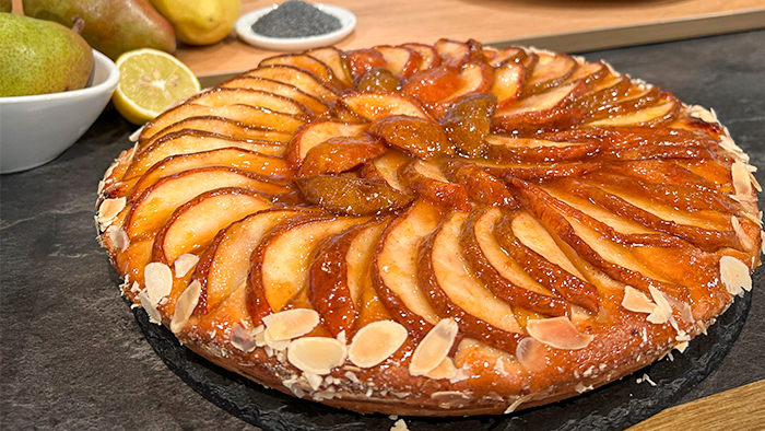 Birnen-Mohn-Tarte