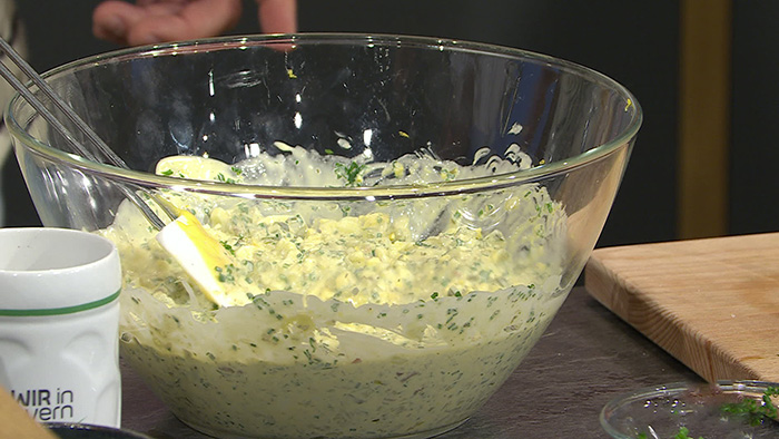 Sauce tartare für Fisch, Fleisch und Meeresfrüchte