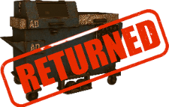 A dirrefent brand buttwelding machine RETURNED