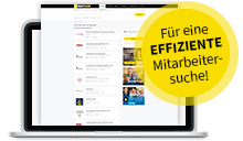 Jetzt Anzeige Buchen und Mitarbeiter finden!