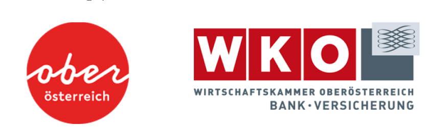 Logo Finanzierungspartner Land und Logo OÖ Wirtschaftskammer OÖ