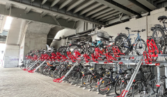 Überdachte Fahrradstellplätze