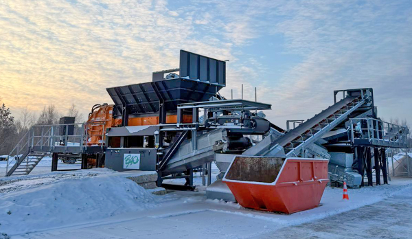 Bauschutt-Recyclinganlage in Riga