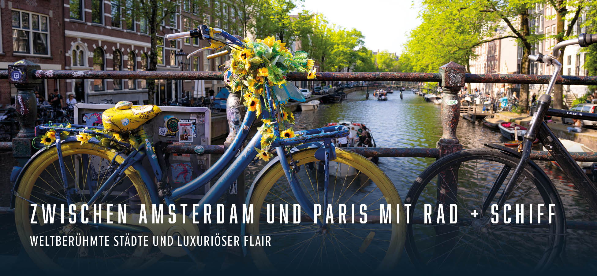 Amsterdam - Paris mit Rad + Schiff