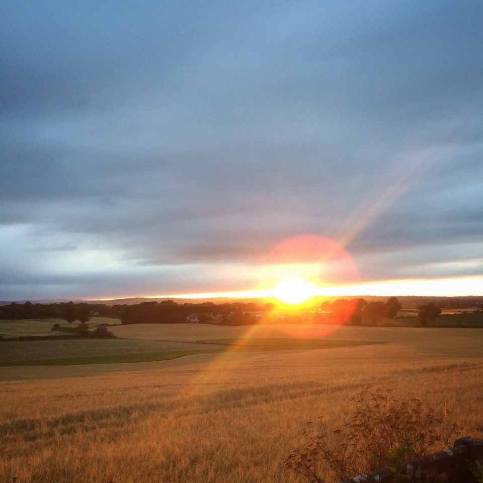 The sunset as seen from Foulkstown