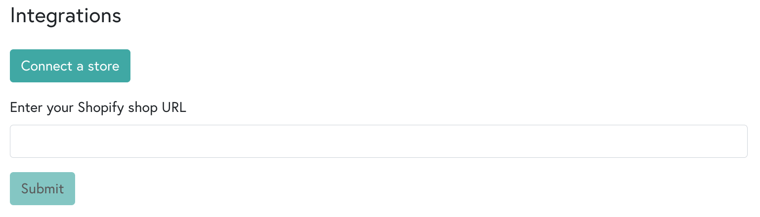 Mixam's integrations section for Shopify