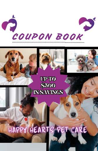 Happy Hearts Pet Care Coupon Book - Mixam