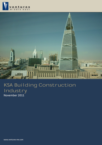 Report: KSA Building Construction Industry November 2011
