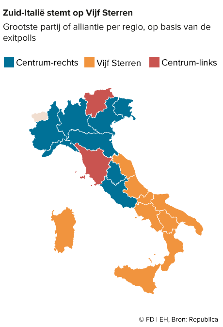 Exitpolls: Giorgia Meloni wint Italiaanse verkiezingen, rechts blok lijkt op komst