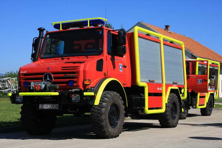 Voluntary Fire brigade Zagreb Mercedes Unimog 