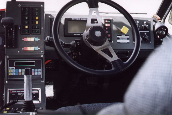 RAAF Fire Service Titan HPR 4x4 interior