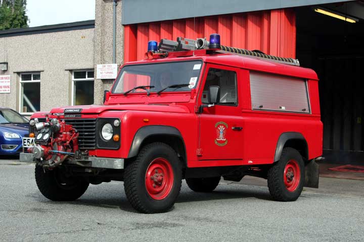 Caernarfon Land Rover light fire appliance