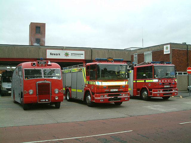 Interesting lineup Newark Fire station