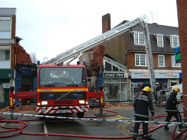 Volvo / Angloco at Weybridge Bath Store fire
