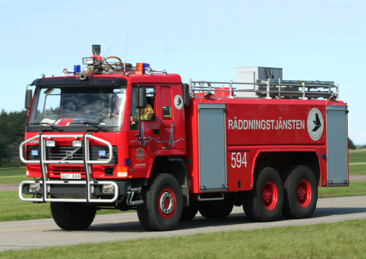 Säve (Gothenburg City) airport Volvo fire engine