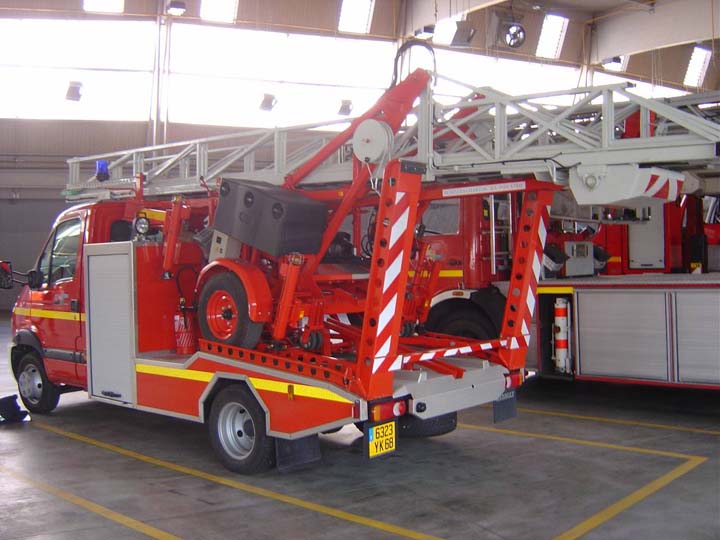 Colmar Fire station France Renault Escape Ladder