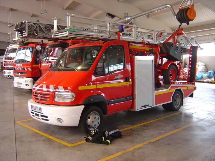 Colmar Fire station Renault Master Escape Ladder
