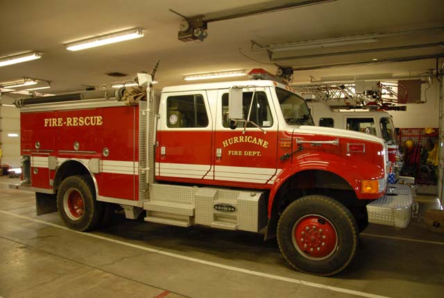 Hurricane Fire Dept. Bushfire truck