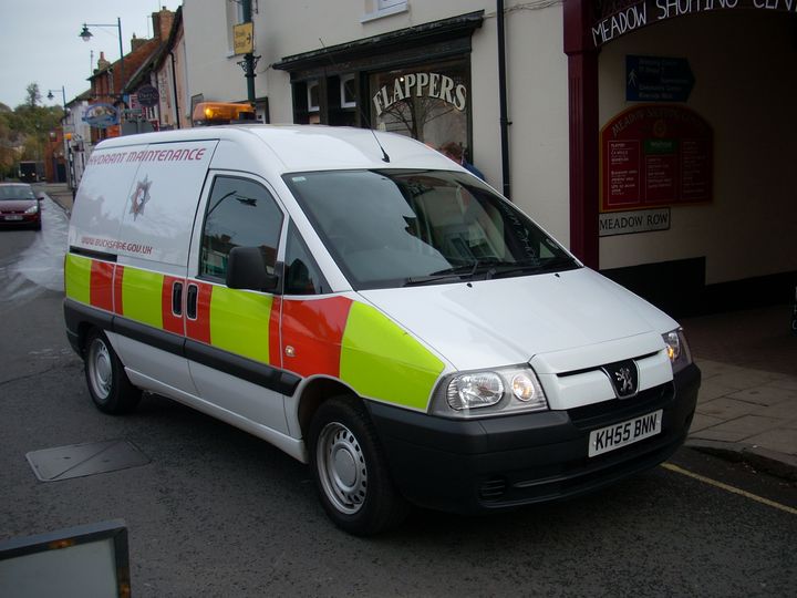 Buckinghamshire Hydrant Maintenance van