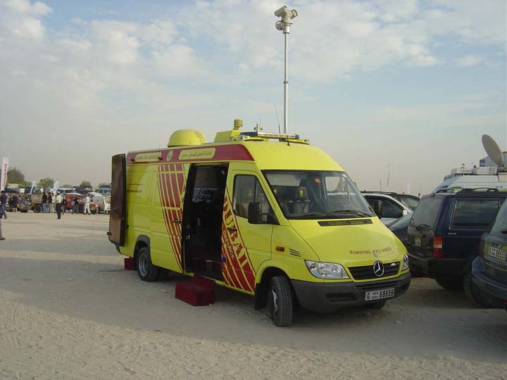 Dubai Civil Defense Mercedes Mobile Command