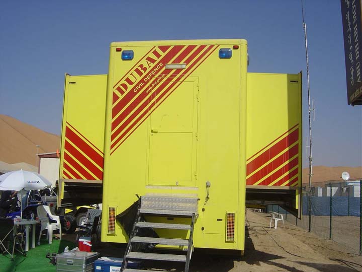 Dubai Civil Defence Mobile Operations in operation