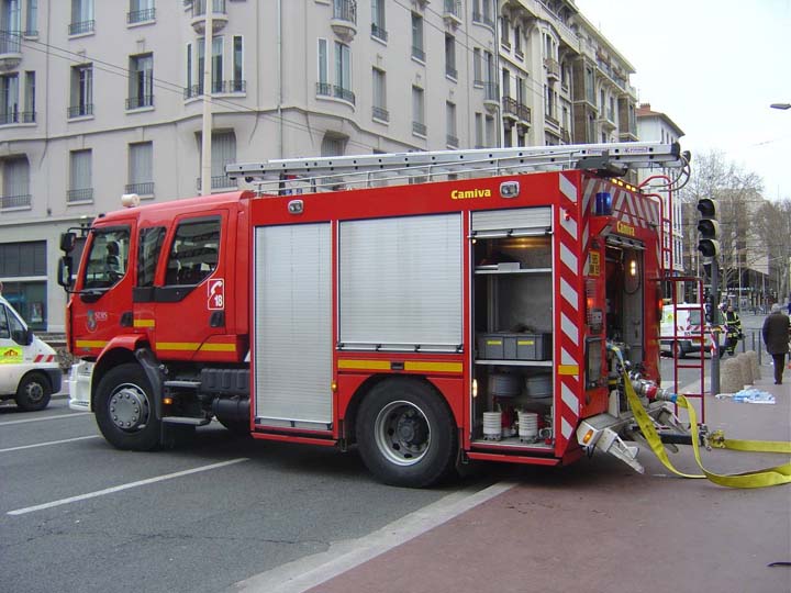 Rhone Fire & Rescue France Lyon Renault pumper