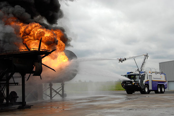 Newcastle Airport Rosenbauer Panther training 