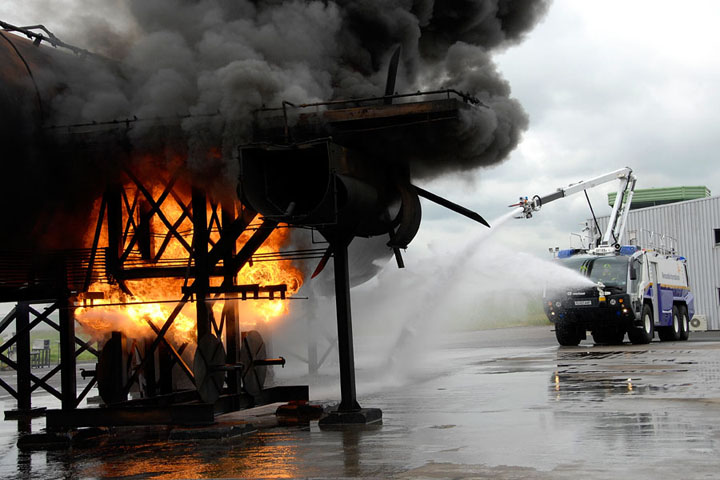 Newcastle Airport Rosenbauer Panther training 