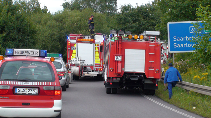 Saarlouis Fire Brigade in action