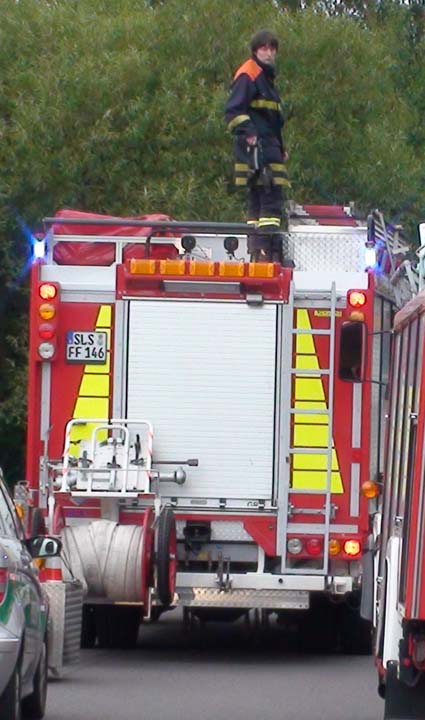 Saarlouis Fire Brigade in action