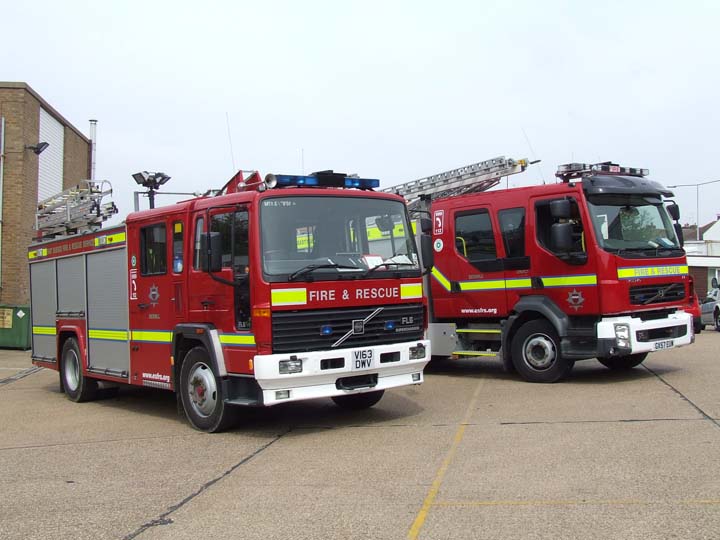 East Sussex FRS Bexhill station 2 Volvos