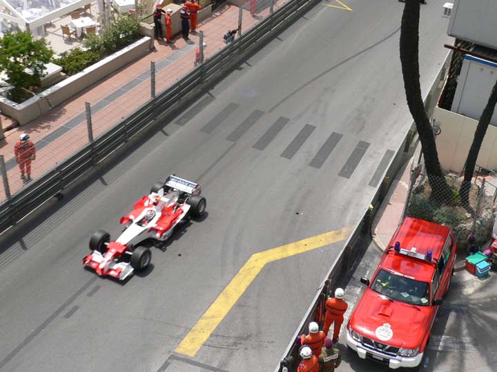 Monaco Fire service Nissan patrol F1 race